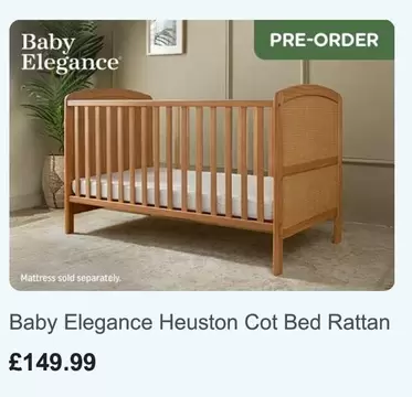 Heuston Cot Bed Rattan