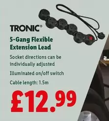 5-Gang Flexible Extension Lead