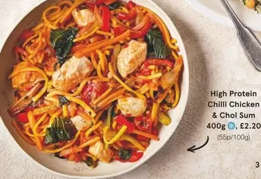 Chilli Chicken & Choi Sum