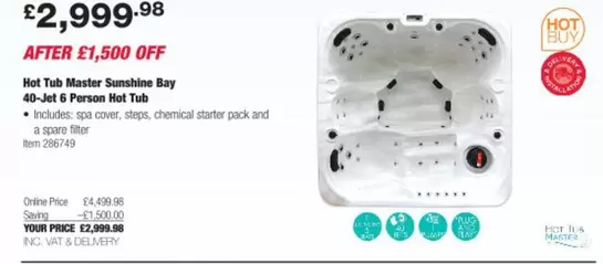 Master -  Sunshine Bay 40-Jet & Person Hot Tub