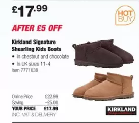 Signature - Shearling Kids Boots