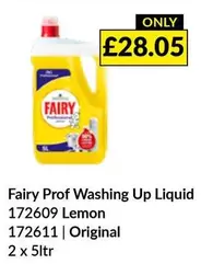Fairy - Prof Washing Up Liquid 172609 Lemon, 172611 | Original