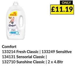 Comfort - Fresh Classic | 133249 Sensitive | 134131 Sensorial Classic | 132710 Sunshine Classic