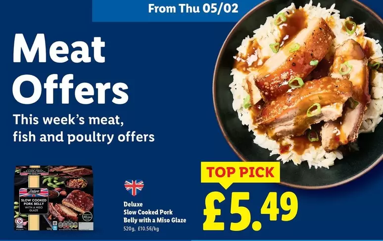 Deluxe - Slow Cooked Pork Belly with a Mise Glaze