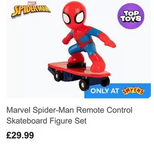 Marvel - Spider-Man Remote Control Skateboard Figure Set