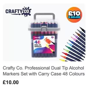 Dual - Professional  Tip Alcohol Markers Set with Carry Case 48 Colours