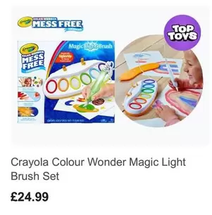 Crayola - Colour Wonder Magic Light Brush Set