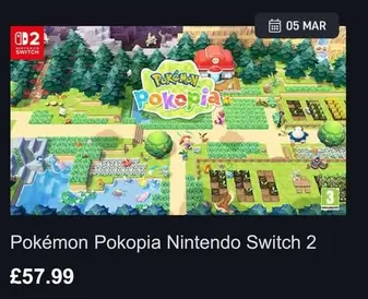 Nintendo - Pok
Pokopia  Switch 2