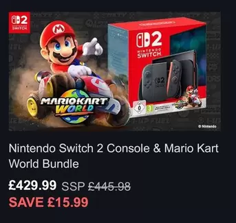 Nintendo - Switch 2 Console & Mario Kart World Bundle