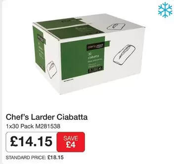Chef's Larder - Ciabatta