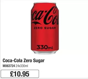 Coca Cola - Zero Sugar