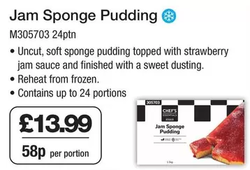 Sweet - Jam Sponge Pudding M305703
