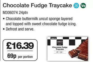 Sweet - Chocolate Fudge Traycake
