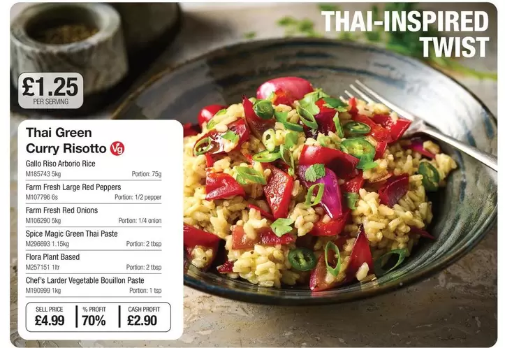 Flora - Thai Green Curry Risotto