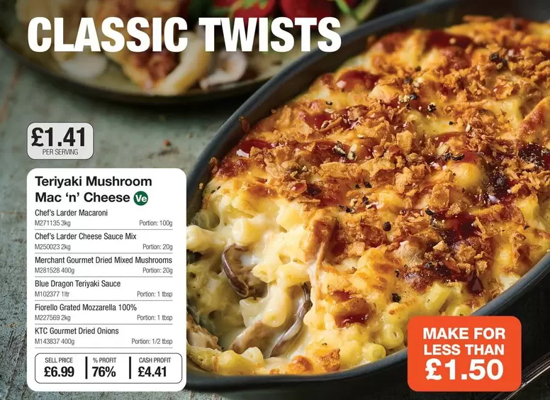 Chef - Teriyaki Mushroom Mac 'n' Cheese