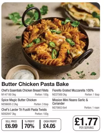 Chef - Butter Chicken Pasta Bake