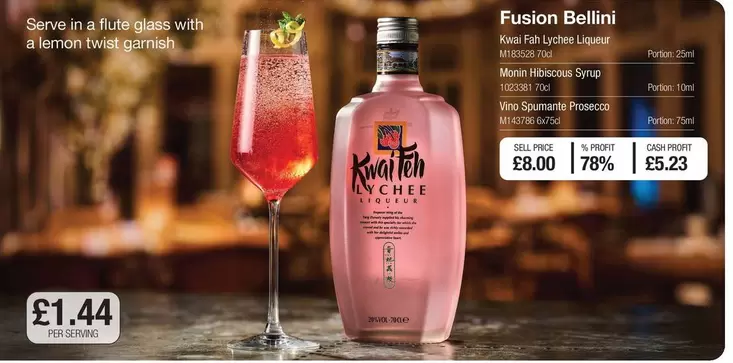 Prosecco - Fusion Bellini