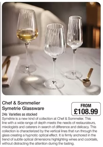 Chef - Symetrie Glassware