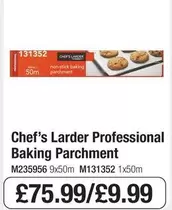 Chef's Larder - Professional Baking Parchment