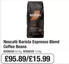 Nescafé - Barista Espresso Blend Coffee Beans