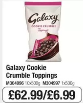 Galaxy - Cookie Crumble Toppings