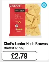 Chef's Larder - Hash Browns