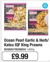 King - Garlic & Herb/ Katsu IQF  Prawns