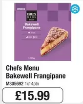 Chef - Bakewell Frangipane