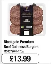 Guinness - Premium Beef  Burgers