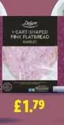 Heart-Shaped Pink Flatbread