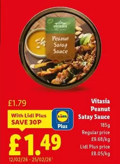 Vitasia - Peanut Satay Sauce