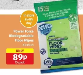 Power Force - Biodegradable Floor Wipes