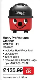 Henry - Pro Vacuum Cleaner HVR200-11