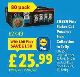 Lidl - Fine Flakes Cat Pouches Fish Collection in Jelly
