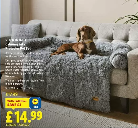 Head - Calming Sofa Protector Pet Bed