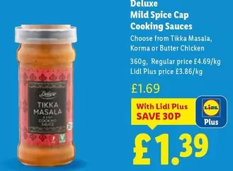 Deluxe - Mild Spice Cap Cooking Sauces