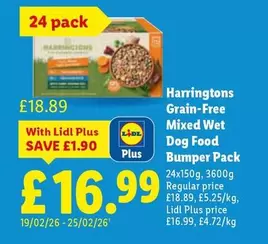 Lidl - Grain-Free Mixed Wet Dog Food Bumper Pack