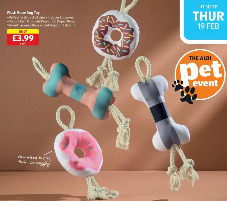 Plush Rope Dog Toy