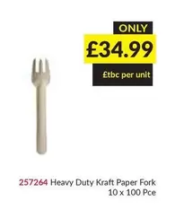Kraft - 257264 Heavy Duty  Paper Fork
