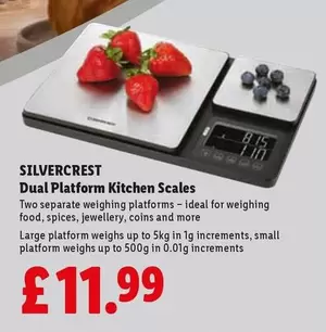 Silvercrest - Dual Platform Kitchen Scales