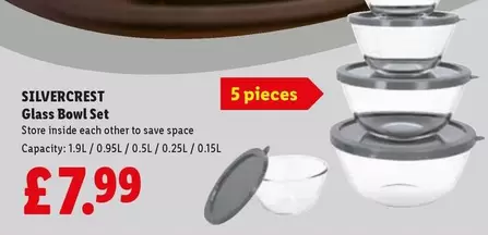 Silvercrest - Glass Bowl Set