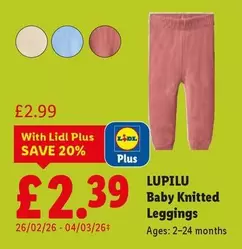 Lidl - Baby Knitted Leggings