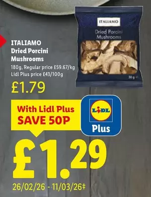 Italiamo - Dried Porcini Mushrooms