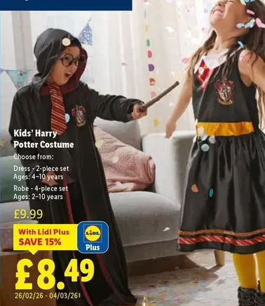 Lidl - Kids' Harry Potter Costume