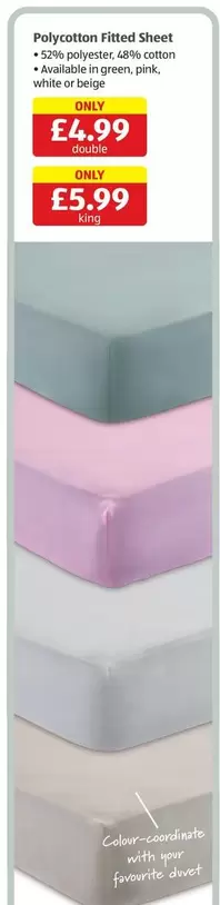 COTTON - Polycotton Fitted Sheet