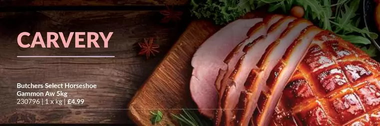 Butchers - Select Horseshoe Gammon Aw Skg