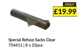 Clear - Special Refuse Sacks  754411