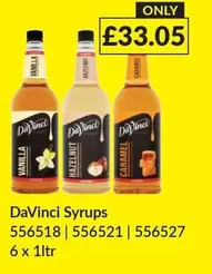 Syrups 556518 | 556521 | 556527