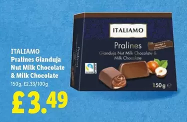 Italiamo - Pralines Gianduja Nut Milk Chocolate & Milk Chocolate
