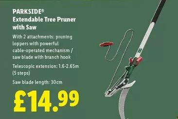 Parkside - Extendable Tree Pruner with Saw